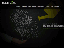 Tablet Screenshot of epicgrowth.com